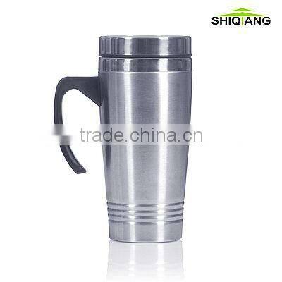 450ml stainless steel mug with plastic handle BL-088