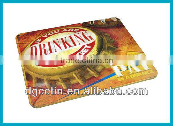 Antique decorative metal plate tin sign