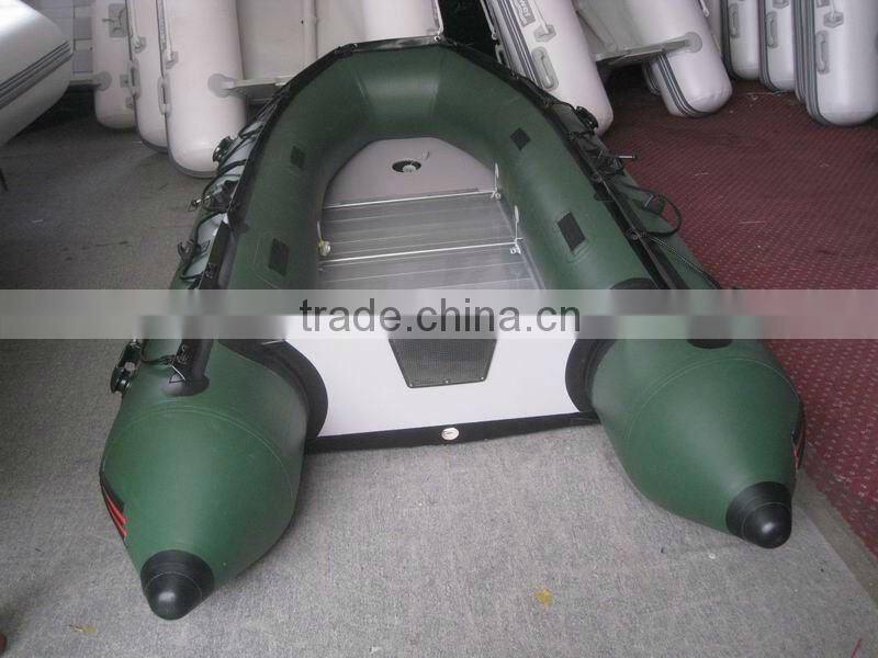 CE 2012 Hot selling Hypalon/PVC Aluminum sport boats 330 Inflatable Boat