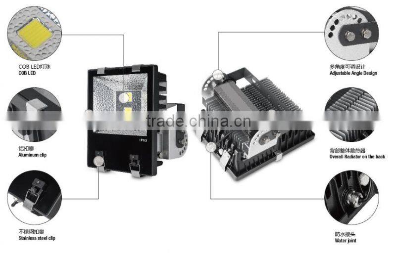 High Power 100W,20W,30W,50W,70W,10W,200W Aluminum Alloy Outdoor LED Flood Light