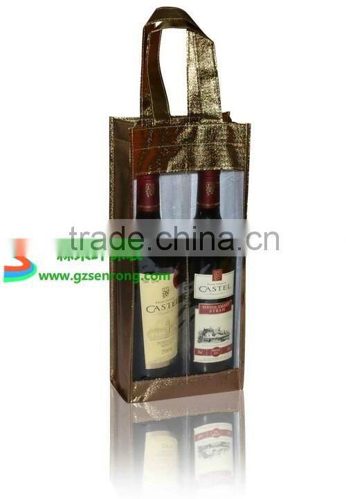 Linen non woven polyester Top grade wine bag