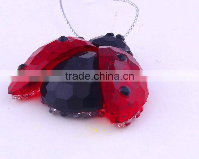 Small Size Ladybug with Half Opened Wings Ornament 01501011 new style indoor decoration