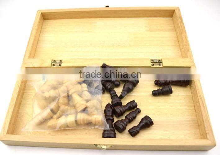 wooden material foldable international chess board games for adult