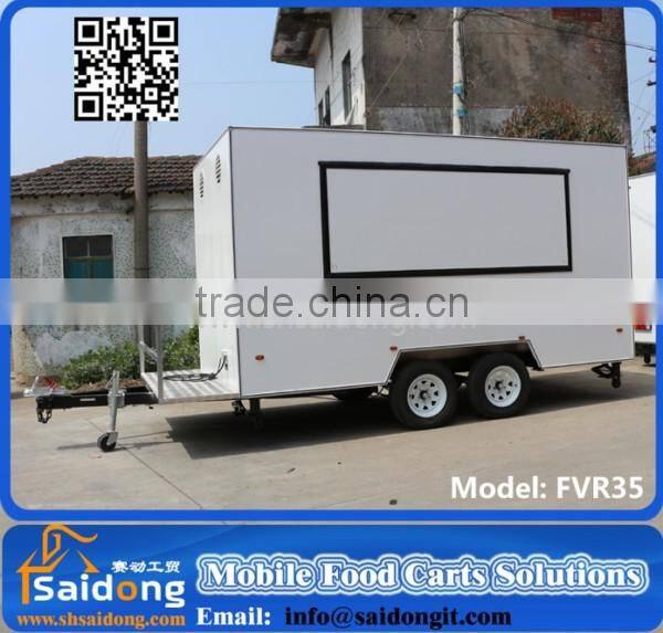 Best quality food beverages mobile food trailer mobile food cart catering truck customized design