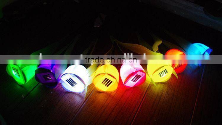 Solar flower shape christmas lights led flower light