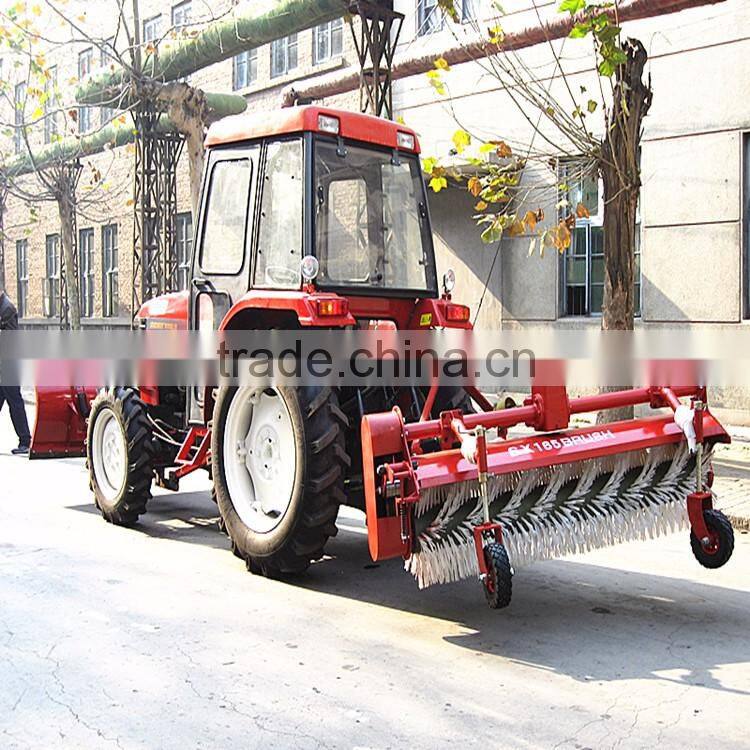 tractor mounted agricultural equipment with snow blade