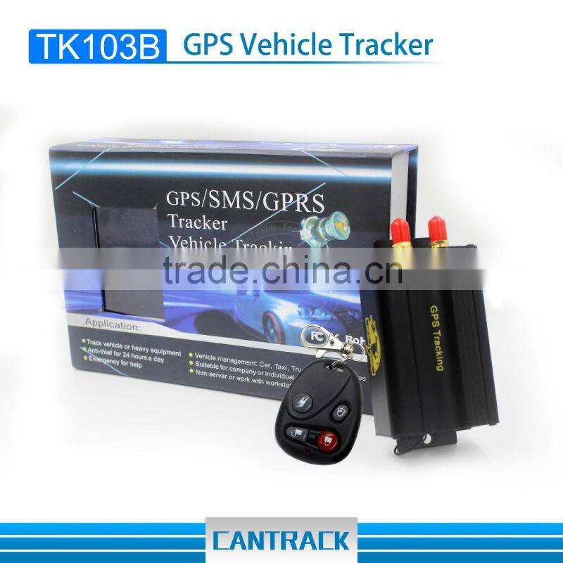 2016 best selling GPS Tracker for Car/Vehicle with door detection and SMS/Calling Alarm TK103B