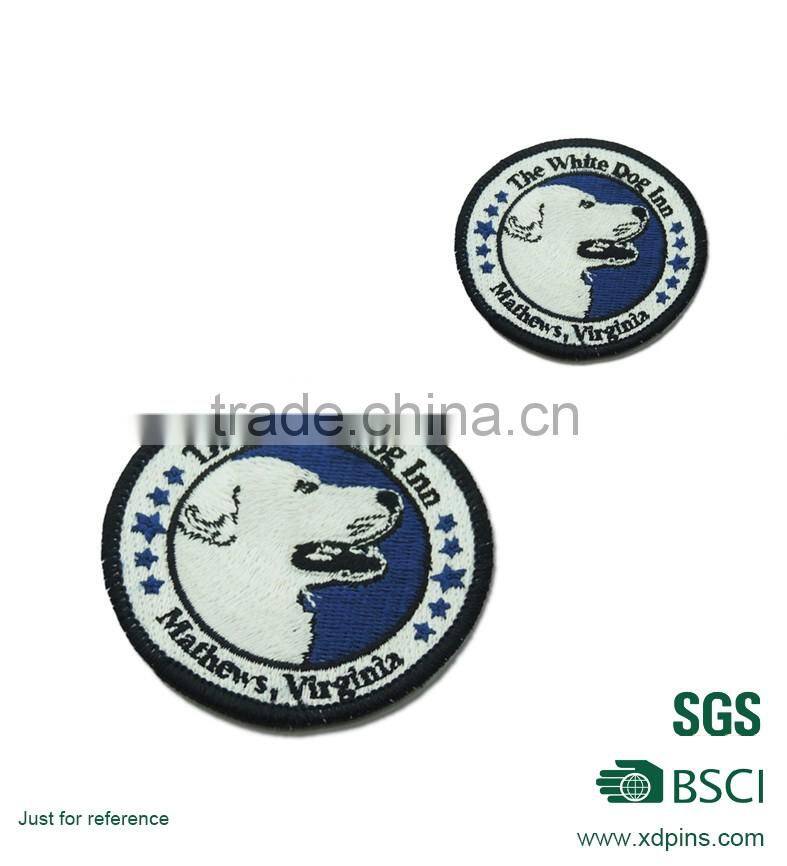 The velvet material embroidery badges
