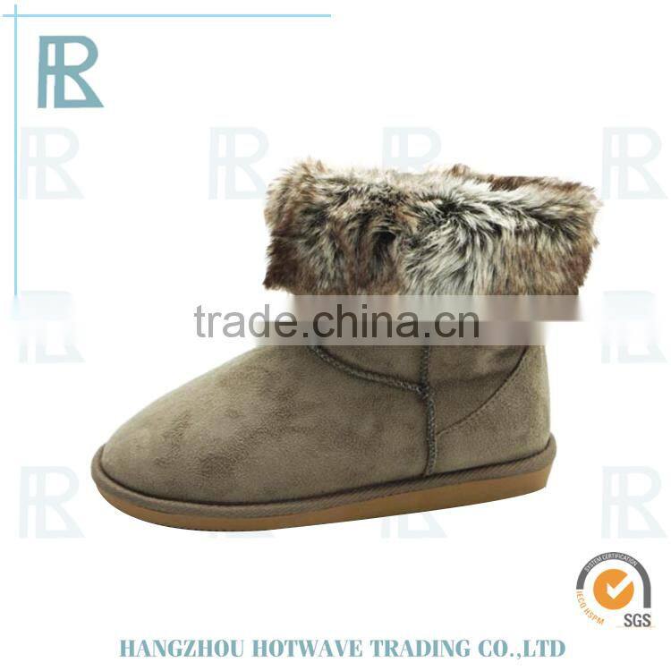 Fashion Winter micro velvet nice snow boots for ladies
