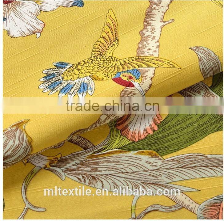 curtain fabric printed/printed canvas fabric/cotton faric