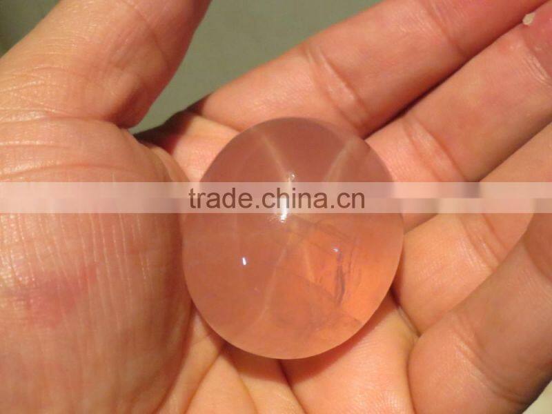 HUGE 256.90 carat 6-petal Natural STAR Rose Quartz Gemstone Loose Semi Precious Stone Cabochons