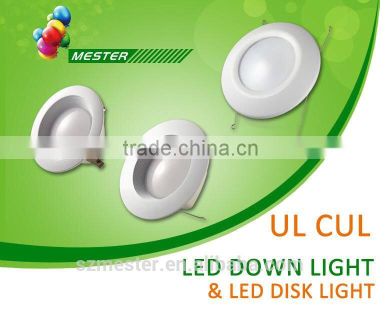 4"5"6" led disk light j box UL ES listed led downlight fits j box 13w CRI80 or 90