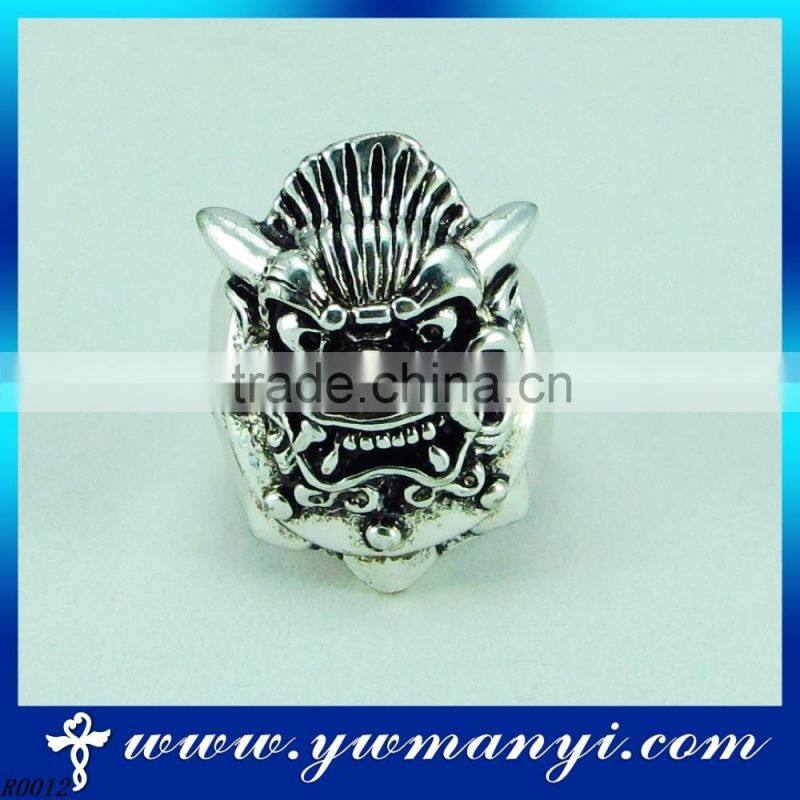 Factory price alibaba best sellers mixed jewelry cheap aggressive skull ring R12 