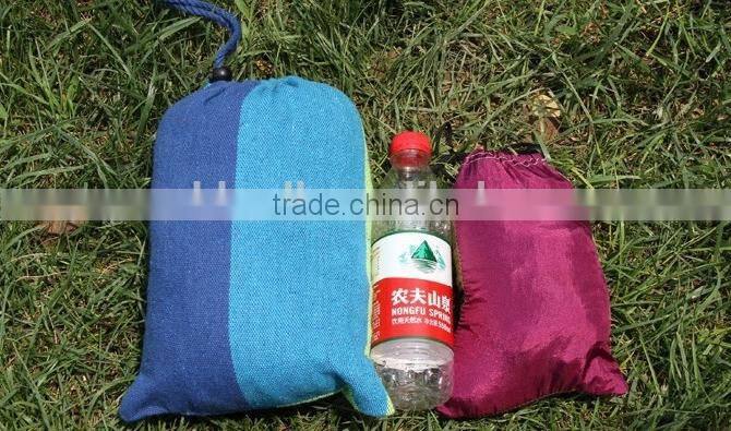 Outdoor light weight double nylon parachute camping hammock