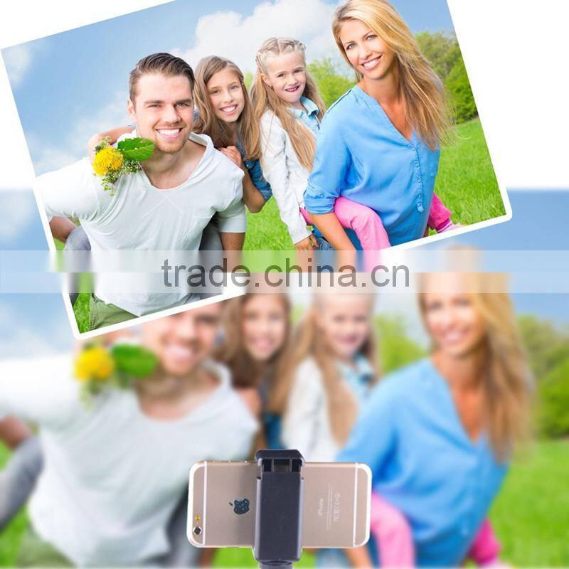 bluetooth selfie pole with bluetooth remote shutter built-in for smartphones