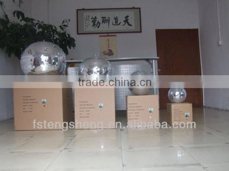 DJ culb decorative Really Glass disco mirror ball with metal motor in good quality for indoor use