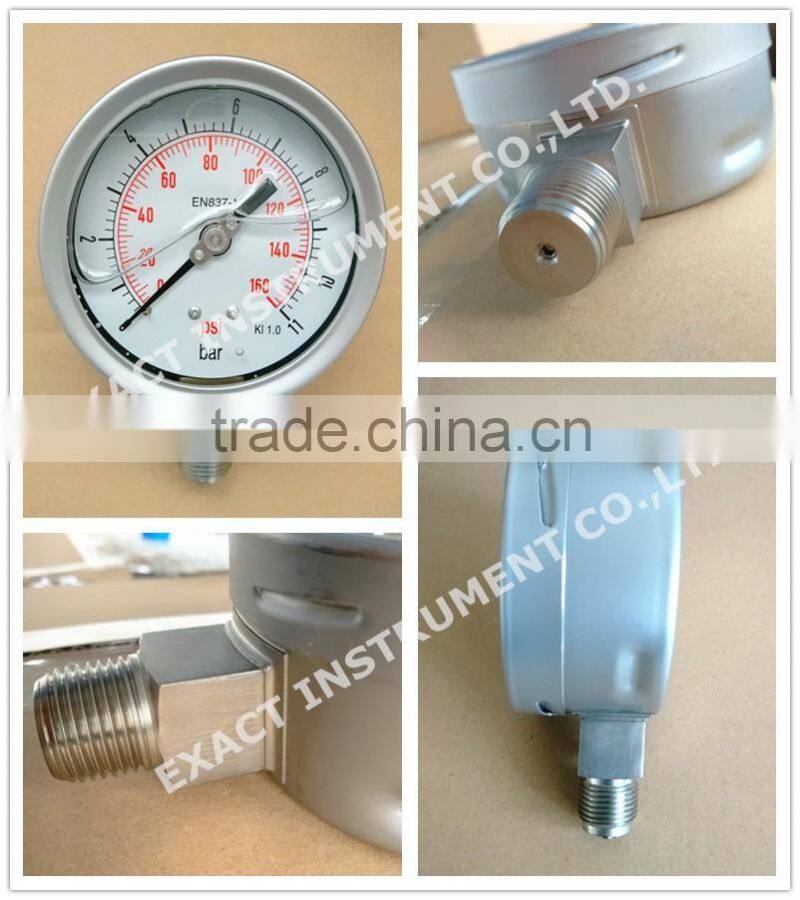 All Stainless Steel Laser Welding Germany Pressure Gauge En837-1