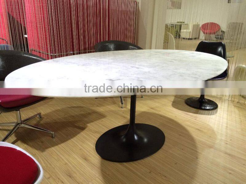 Oval Marble Top Dining Table, Oval Dining Table Marble, Oval Marble Dining Table CT-605