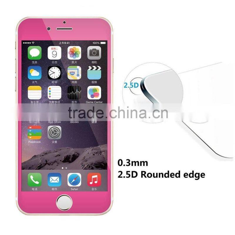 Premium HD 0.26mm Round Angle Anti-Fingerprint Screen Glass Protector for iPhone 6 plus