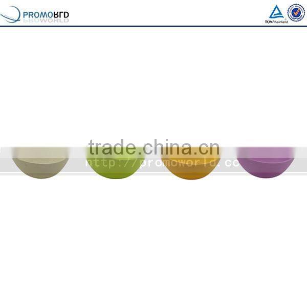 Eco-friendly Bamboo Fiber Natural Salad Bowls Colorful Dinnerware Sets