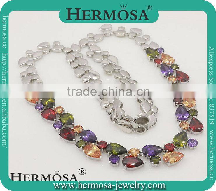 Shiny Green Olive Peridot 925 Sterling Silver Heart Design Necklaces Pendants 1 1/4 inch F494