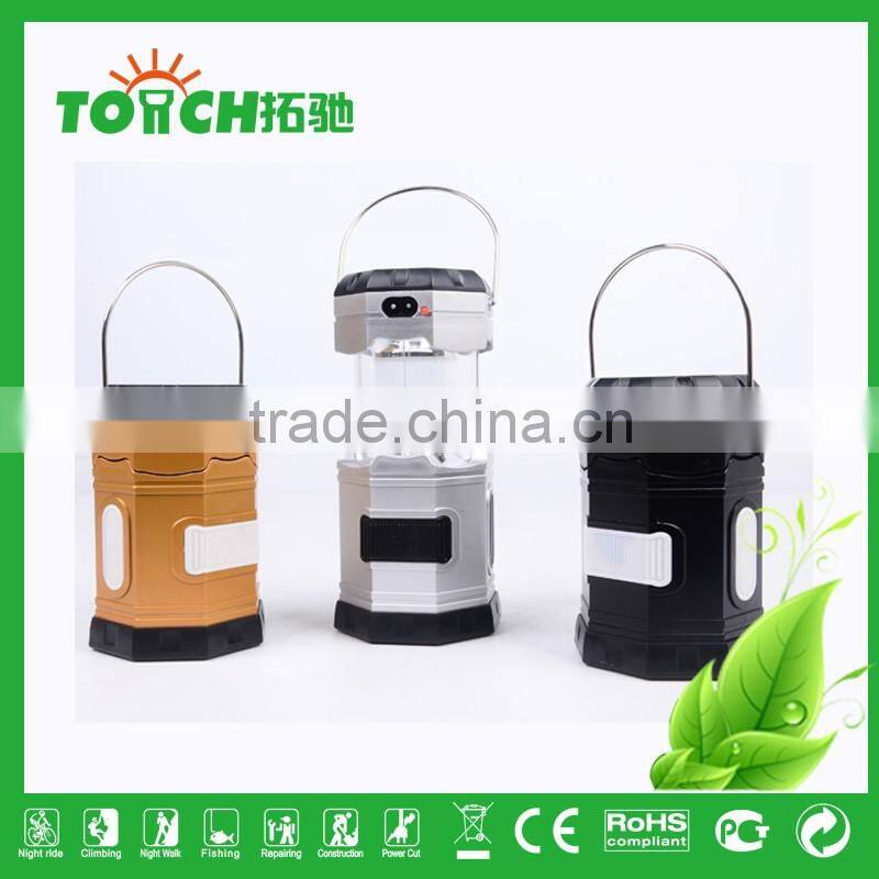 Colorful Solar lantern Hiking Lamp led Lantern camping Light with Inner Battery High Power Rechargeable Lantern Torch light