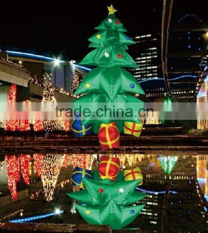 DJ-154 4ft outdoor patio led light inflatable christmas tree decoration
