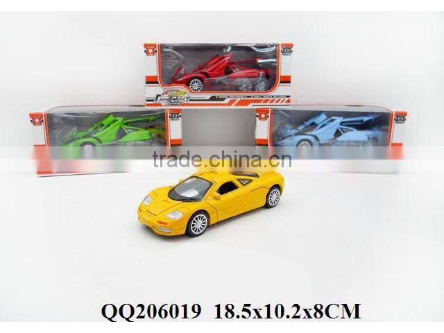 Pull back die cast car with light & IC