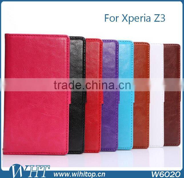 Wallet Leather Case for Sony Xperia Z3