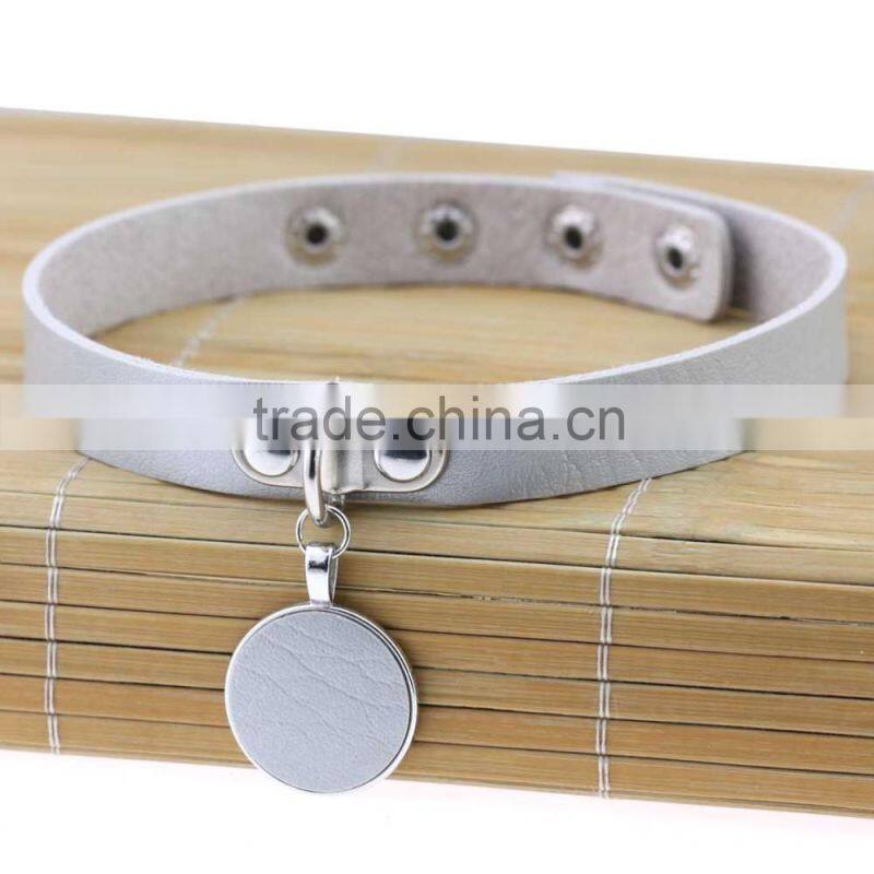 Rock Punk Style Hot Japan Anime Sailor Moon Heart Wings Chocker Leather Necklace Gothic Collar Choker