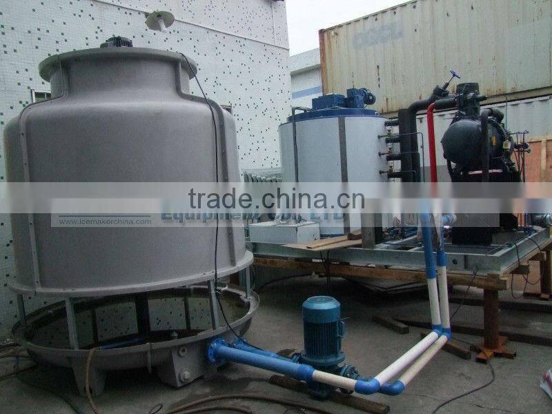French Polynesia snow sea water flake ice maker with refrigeration system