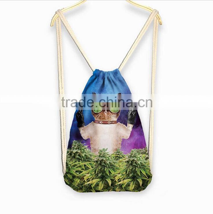 Fashion designer backpack printing 3d school backpack for girl