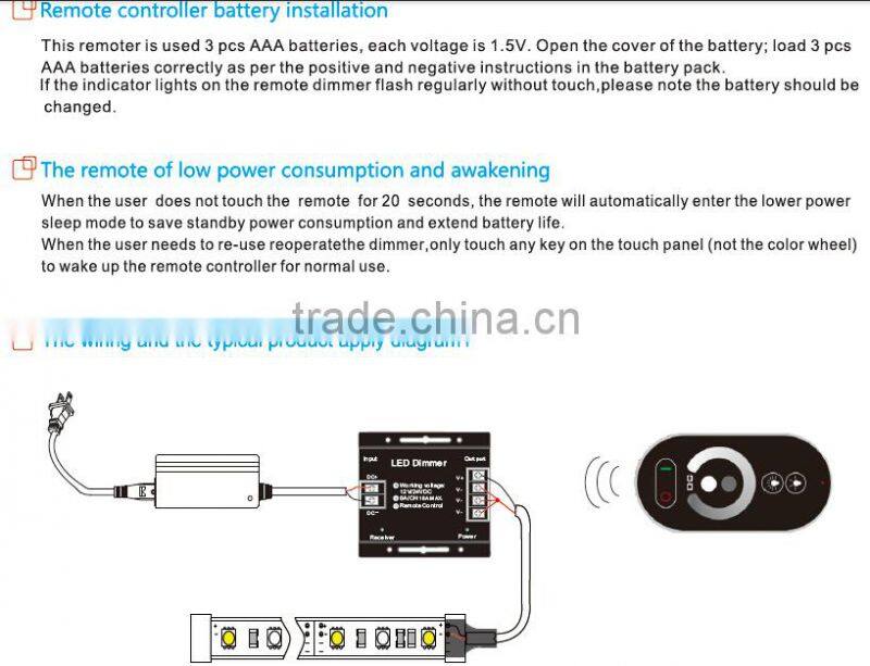 High quality 12 volt led dimmer