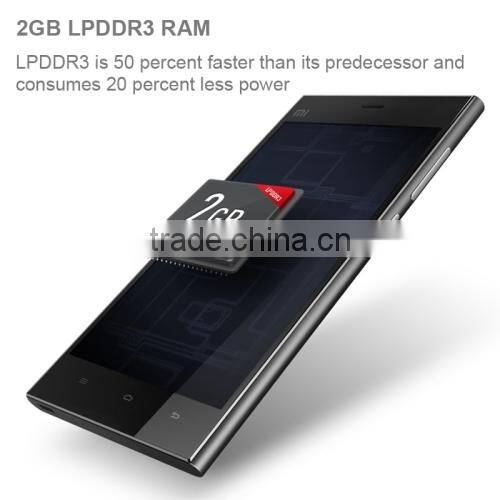 Original Quad Core Xiaomi Mi 3 64GB Black 3G smart phone