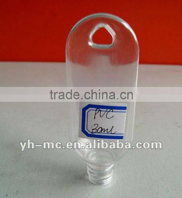 30-60ml PVC bottle 30ml/60ml Hook bottle for nail sanitizer