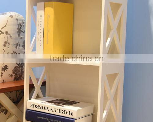 GJ-YJ12040 Modern life furniture waterproof bookcase storage shelf white book shelf