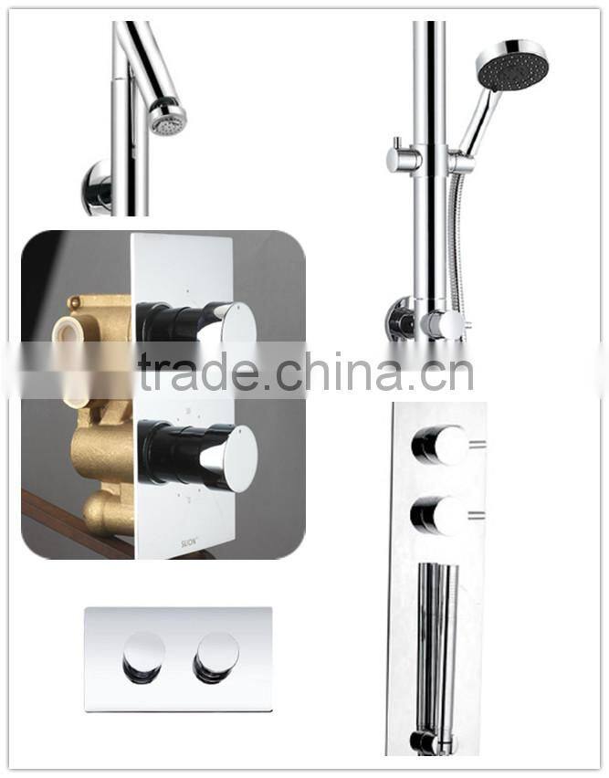 Bathroom Shower Water Mixer with Vernet Thermostatic Cartridge