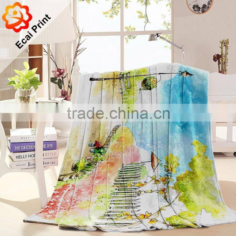 Good fashion printing custom soft blanket