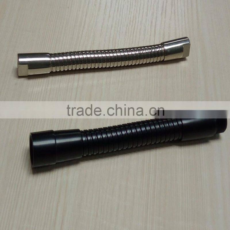 Black finished flexible gooseneck pipe