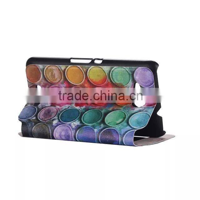 PU sublimation print custom cell phone case for SONY E4 edge