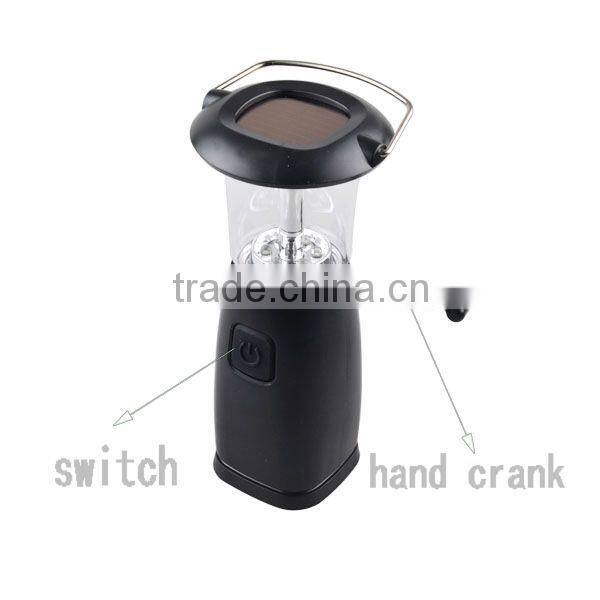 Rechargeable ABS Material Dynamo 6 LED Lantern Rechargeable Hand Crank