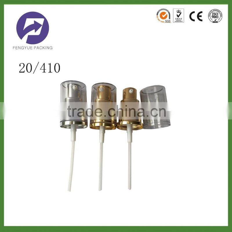 20/410 aluminum cream bottle pump for cosmetics