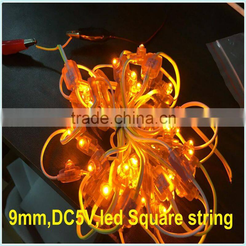 RGB or Single Color Solar fairy light IP67 wedding party LED String 50leds solar micro led string lights