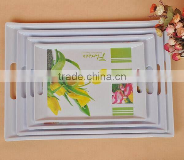 2015 fasional melamine serving tray