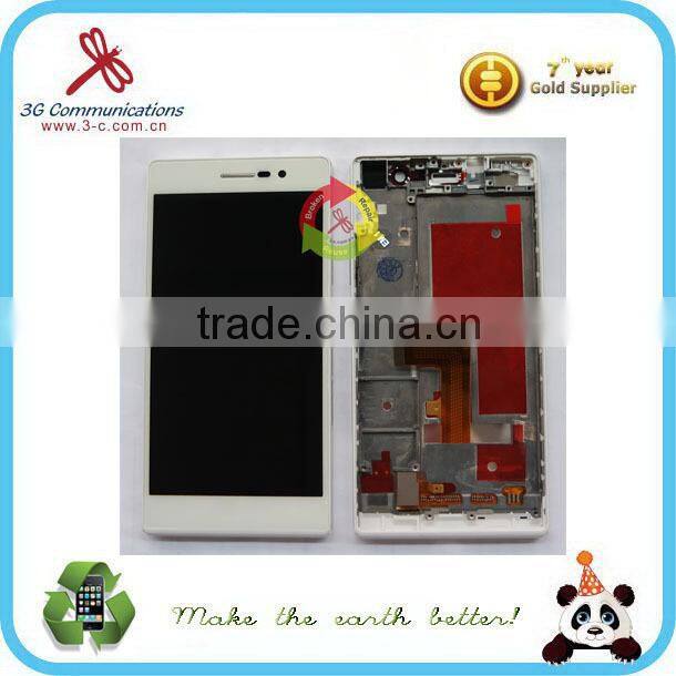 for Huawei Ascend P7 LCD display touch assembly with frame