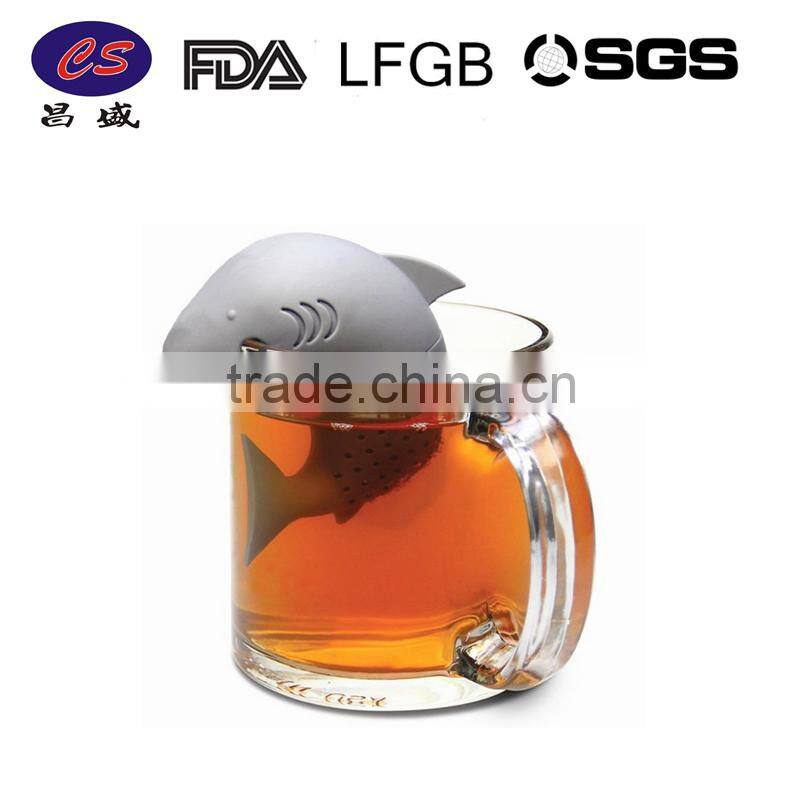 Newest Design FDA Silicone Shark Shape Tea Infuser