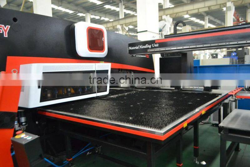 OHA" Brand AFM-1250 manufacturing cnc punching machine hydraulic punch press with Amada tools turret punching Fanuc control