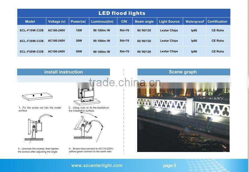 30W 6000k Led flood light