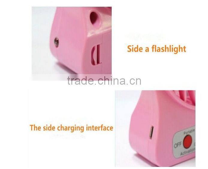hot sale rechargeable battery operated fan mini desktop mist cooling fan