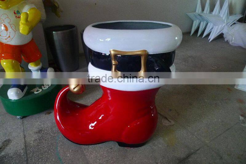 Christmas decoration boots , santa claus's boots